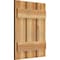 Ekena Millwork Spaced Board-n-Batten Shutters, Rough Sawn Western Red Cedar, 17 1/8W x 22H, PR RBS06S17X022RWR - alternate 4